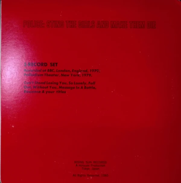 A red cover of the album