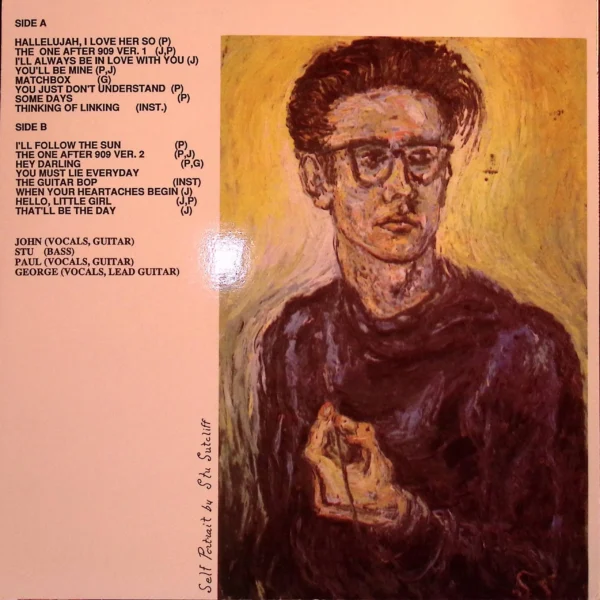 A painting of a man with glasses and a beard.