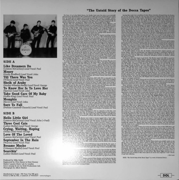 A page from the beatles ' album 't he white album '.
