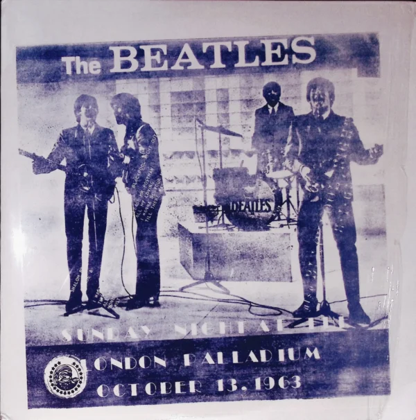 A poster of the beatles in concert.
