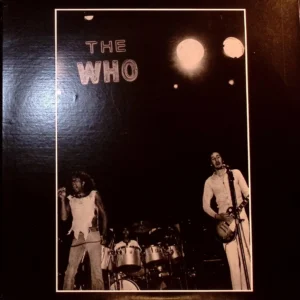 A black and white photo of the who