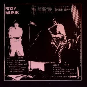 Roxy Musik live album cover, 1982.