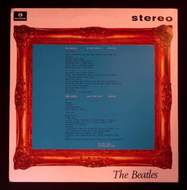 The Beatles 1970s promotional record.