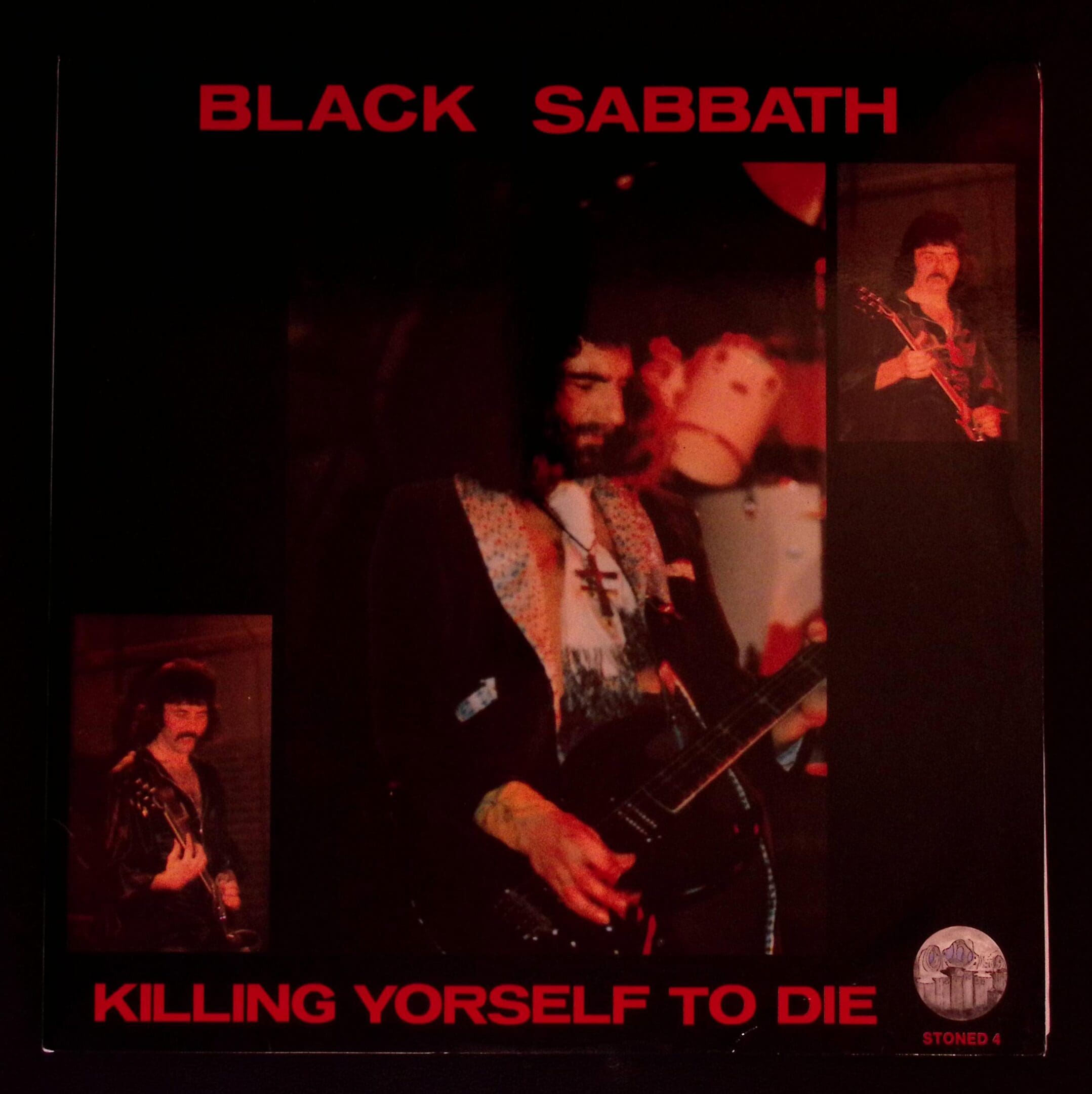 Black Sabbath: Killing Yourself to Die album cover.