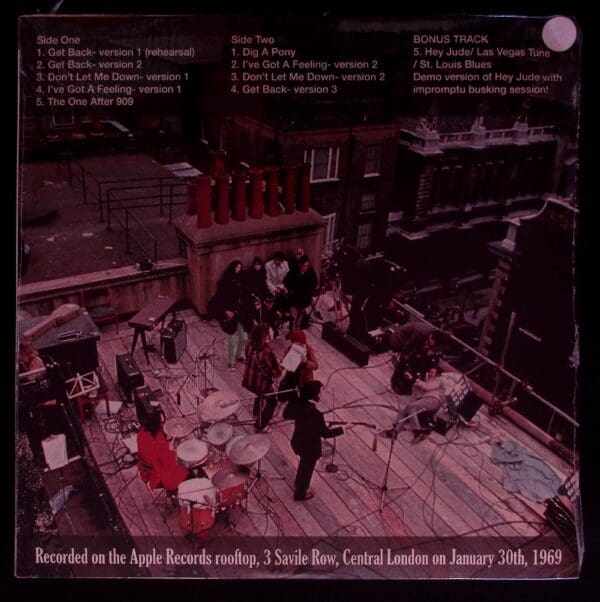 The Beatles' rooftop concert, January 30, 1969.