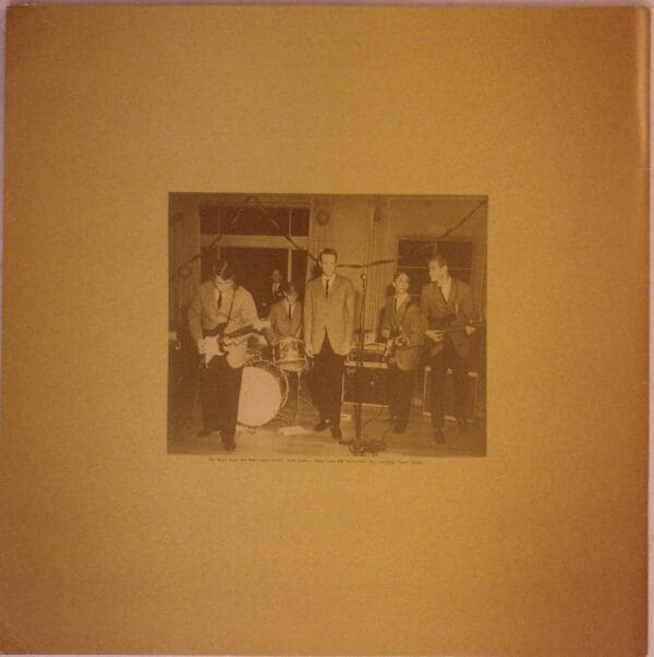 Band photo; sepia-toned; early rock and roll.