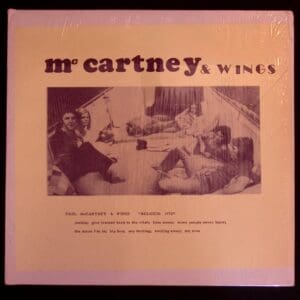 Paul McCartney & Wings Belgium 1972 album.