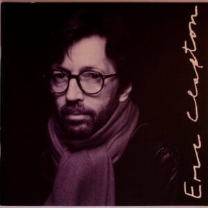 Eric Clapton, black and white photo.