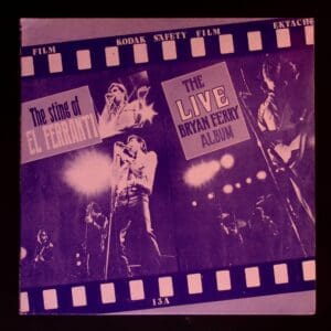 Bryan Ferry's live album cover.