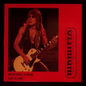 Ozzy Osbourne Montreal Forum 1981 concert.