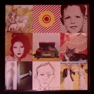 Collage album cover: diverse images.