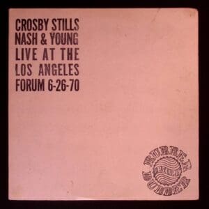 Crosby Stills Nash & Young live album cover.