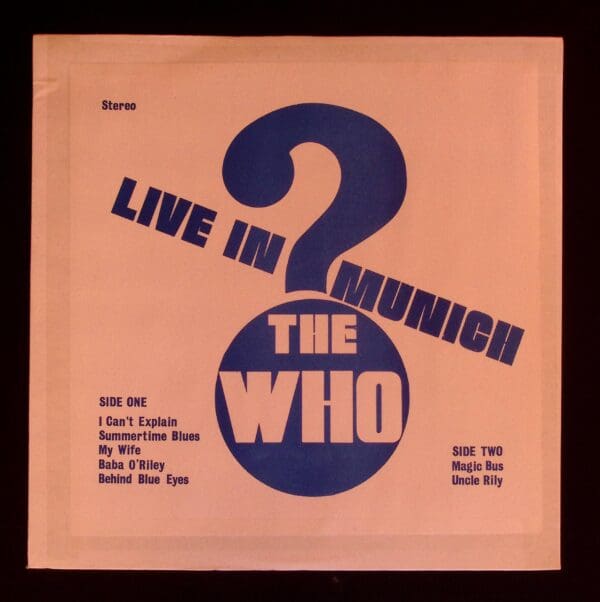 The Who Live in Munich album cover.