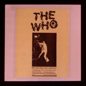 The Who concert poster, 1973 Fab Forum.