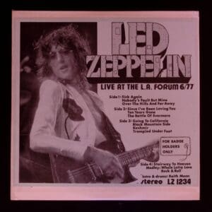 Led Zeppelin live at LA Forum 1977.