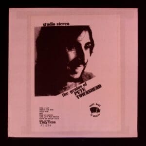 Pete Townshend album cover; studio stereo.