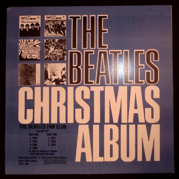 The Beatles Christmas album cover.