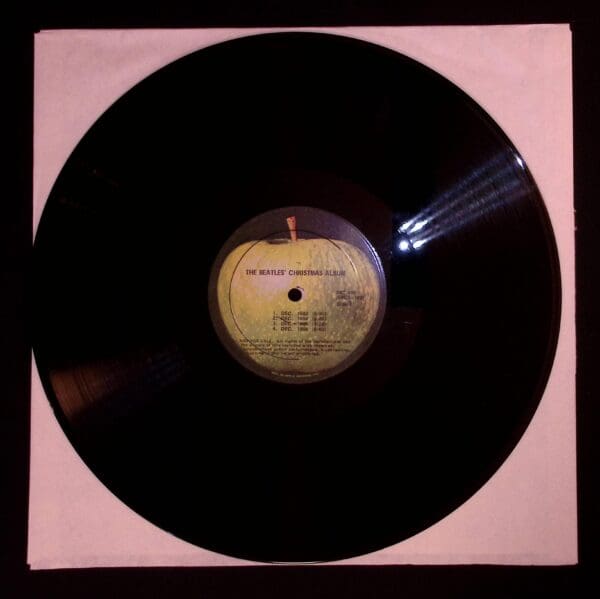 Beatles' Christmas album vinyl record.