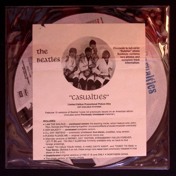 Beatles Casualties promo picture disc.