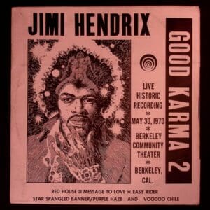 Jimi Hendrix Good Karma 2 live album art.