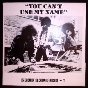 Rock Folders 2: "You Can't Use My Name" album cover.