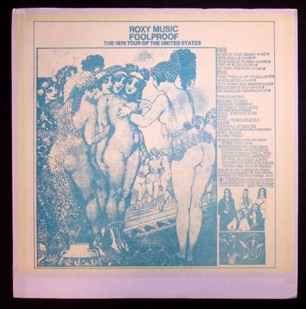 Roxy Music 1975 US tour poster.
