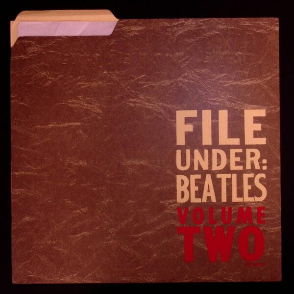 Here's an alt tag for the image: Beatles file, volume two.