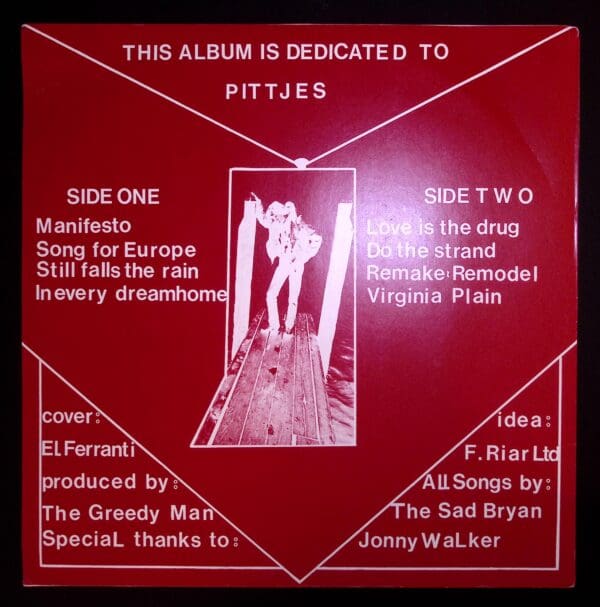 Pitjes album cover: Side one and two.