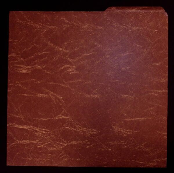 Brown textured file folder.
