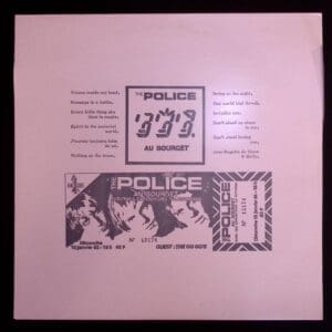 The Police concert poster, January 10, 1982.