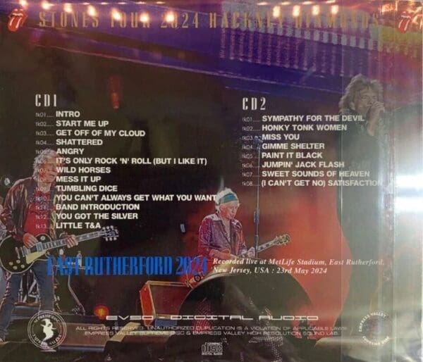 Rolling Stones 2024 live concert CD.