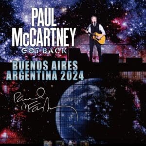 Paul McCartney Got Back Buenos Aires 2024 concert poster.