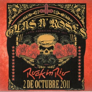 Guns N' Roses Rock in Rio 2011 concert poster.
