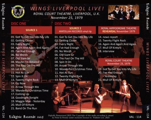 PAUL McCARTNEY - 1979 LIVERPOOL LIVE - Image 2