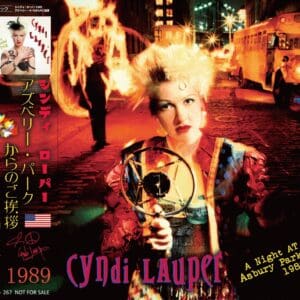 Cyndi Lauper album cover, colorful street scene.