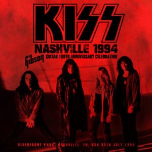 KISS Nashville 1994 concert poster, red theme.