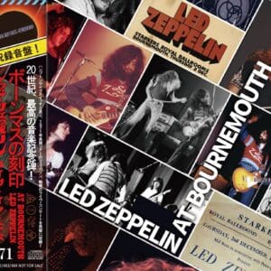 Collage of Led Zeppelin at Bournemouth concert.