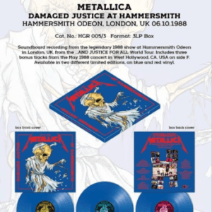 Metallica Damaged Justice Hammersmith 1988 box set.