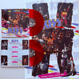 KISS vinyl album with red records, 1985.