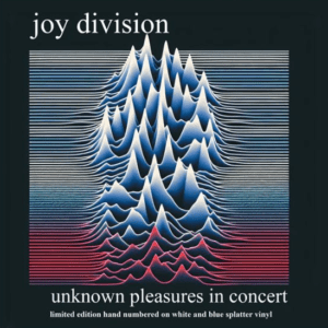 Joy Division album cover with abstract design.