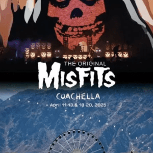 Misfits Coachella 2025 poster with ferris wheel.
