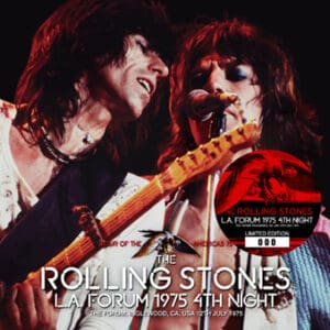 The Rolling Stones performing live in 1975.