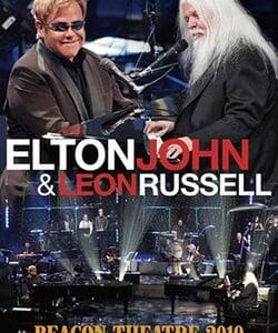Concert poster for Elton John and Leon Russell.
