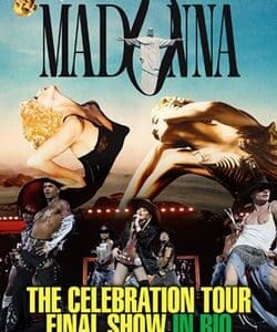 Madonna's Celebration Tour poster, Rio 2024.
