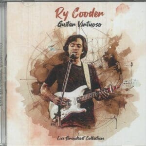 Guitarist on CD cover with electric guitar.