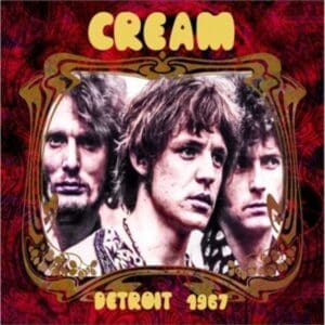 Cream band poster, Detroit 1967 concert.