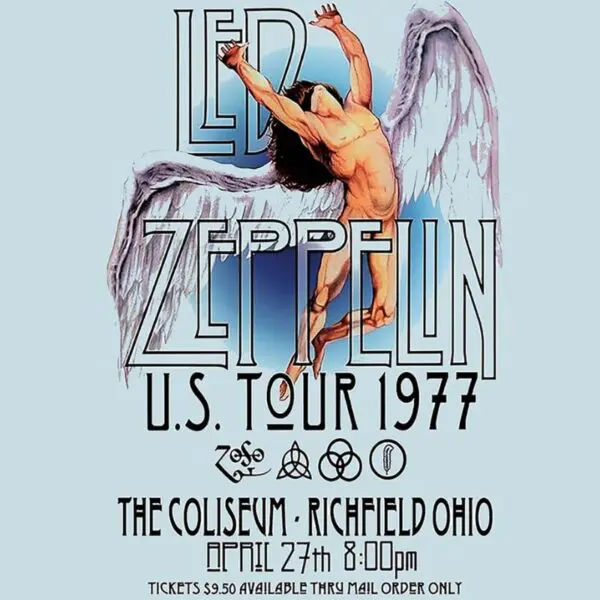 LED ZEPPELIN - LIVE AT RICHFIELD COLISEUM 1977 SPLATTER VINYL - 4 LP BOX
