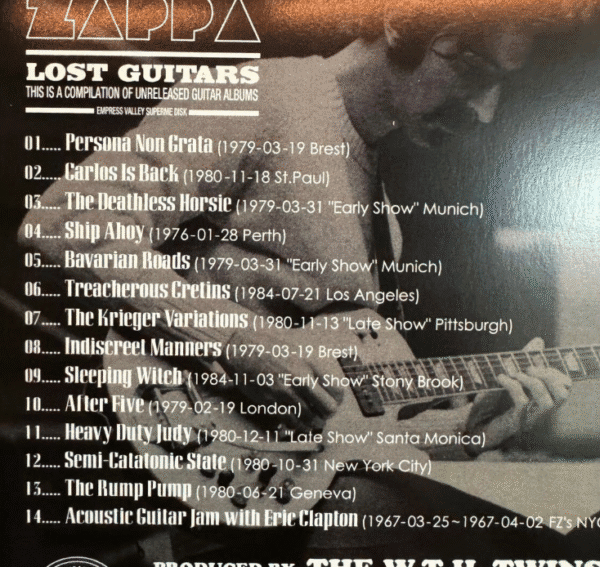FRANK ZAPPA - LOST GUITARS - Image 2