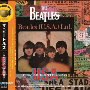 The Beatles USA 1965 tour anthology cover.
