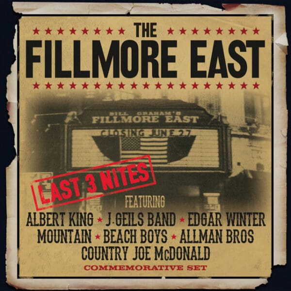 VARIOUS ARTISTS - FILLMORE EAST: LAST 3 NITES